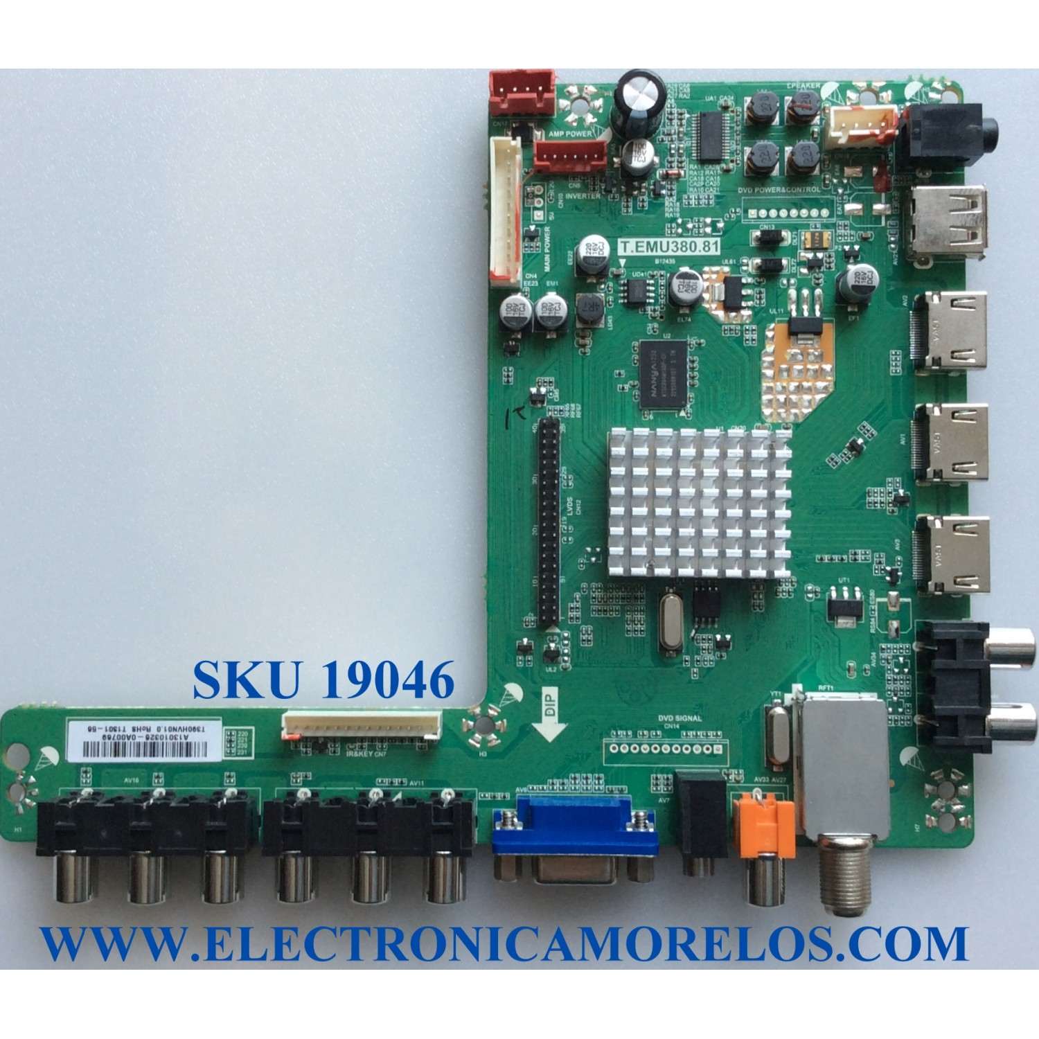 MAIN / CONTEX A13010326 / T.EMU380.81 / E254215 / PANEL'S CX390DLEDM / T390HVN01.0 / MODELO LE-39D3